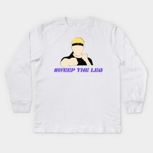 johnny lawrence sweep the leg 2 Kids Long Sleeve T-Shirt